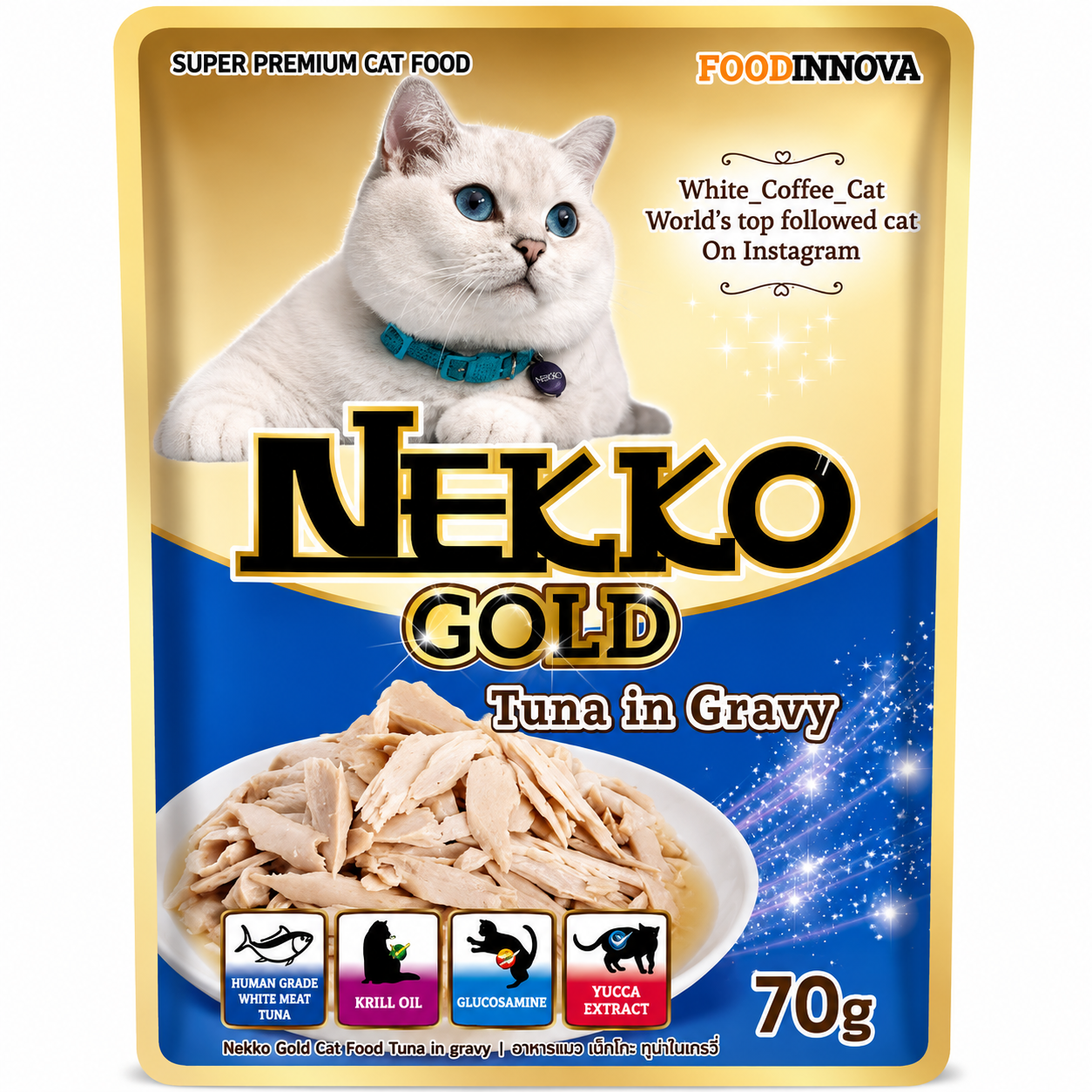 NEKKO GOLD POUCH 70G - TUNA IN GRAVY