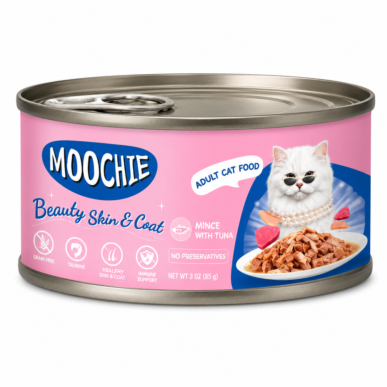MOOCHIE MINCE WITH TUNA (BEAUTY SKIN & COAT)