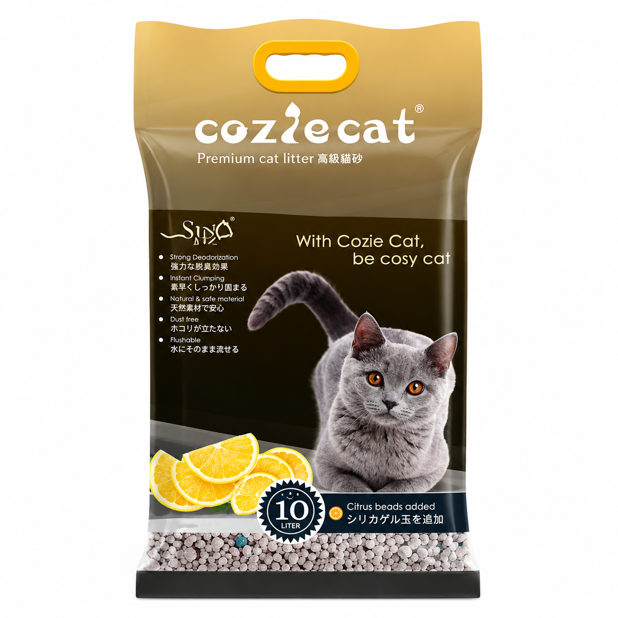 COZIE CAT LITTER LEMON 10LTR