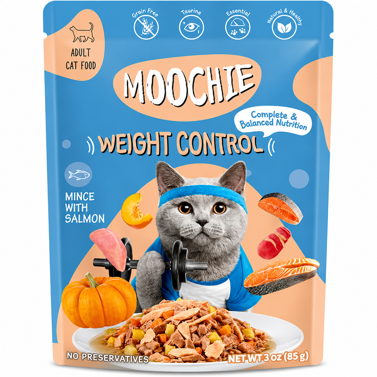 MOOCHIE MINCE WITH SALMON (WEIGHT CONTROL)