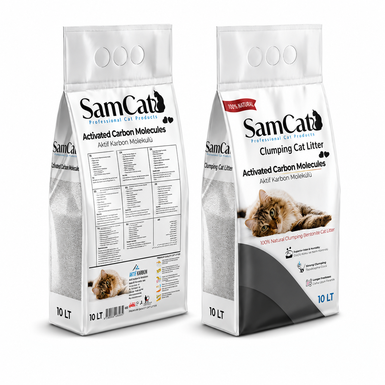 SAMCAT CAT LITTER ACTIVE CARBON 10LTR